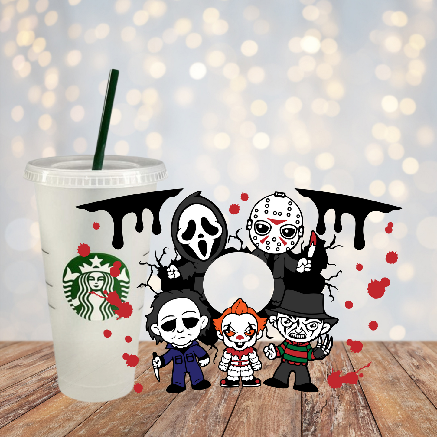 Halloween Cold Cup with Hole