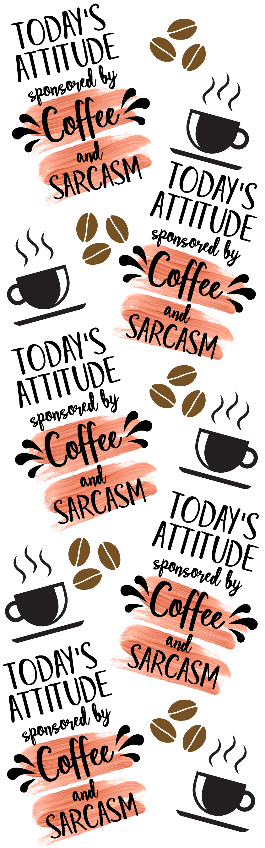 Coffee and sarcasm, pen wrap